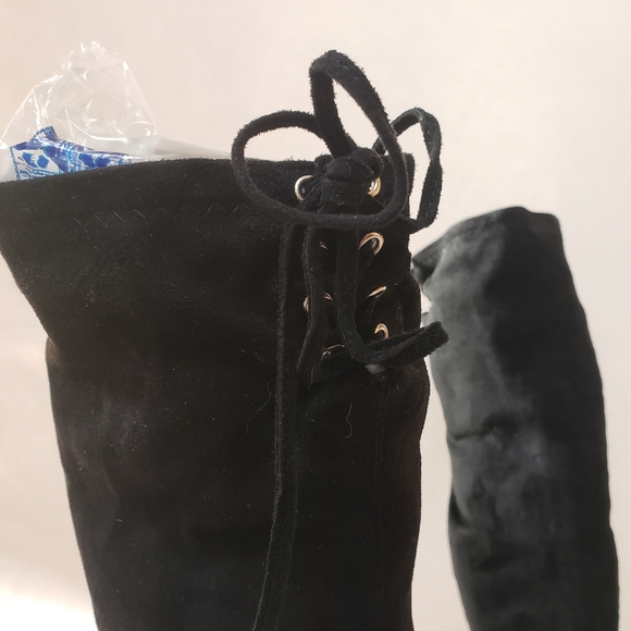 JustFab Over-The-Knee Suede-like Boot - Picture 6 of 15
